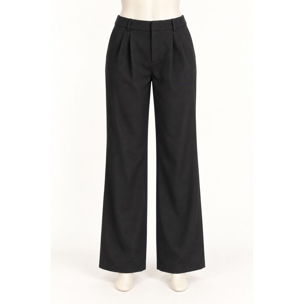 SO Women’s Size Small Black High Rise Wide Leg Dress Pants Pleated Trouser